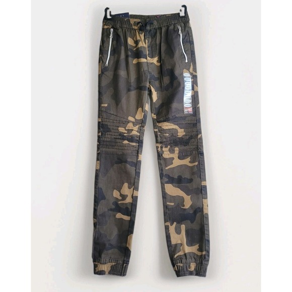 Phat Farm Pants - Phat Farm Pants Youth Large 14/16 Camouflage Elastic Waist Zip Pockets Stretch